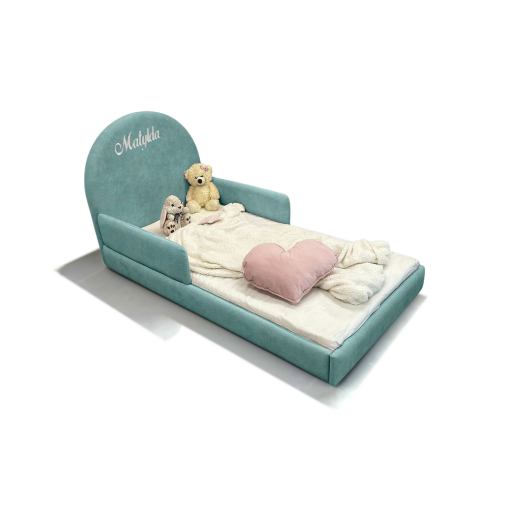 HAFT LILA łóżko 60 turkusowe