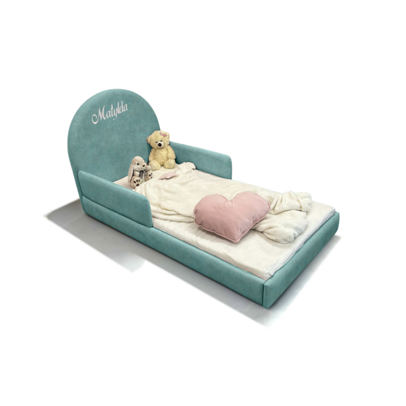 HAFT LILA łóżko 60 turkusowe