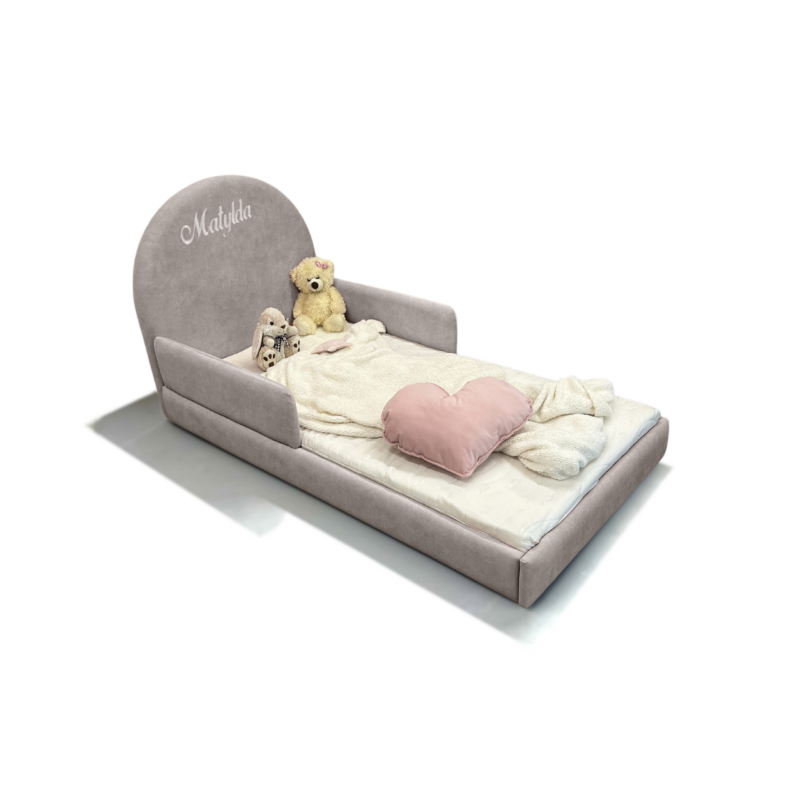 HAFT LILA łóżko 81 jasny szary